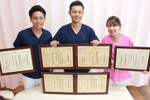 スタッフ全員国家資格者